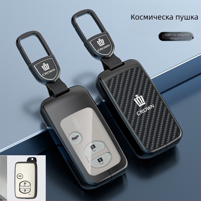 Калъф за ключодържател за Toyota Crown – цинкова сплав, Lingxuan, бизнес стил