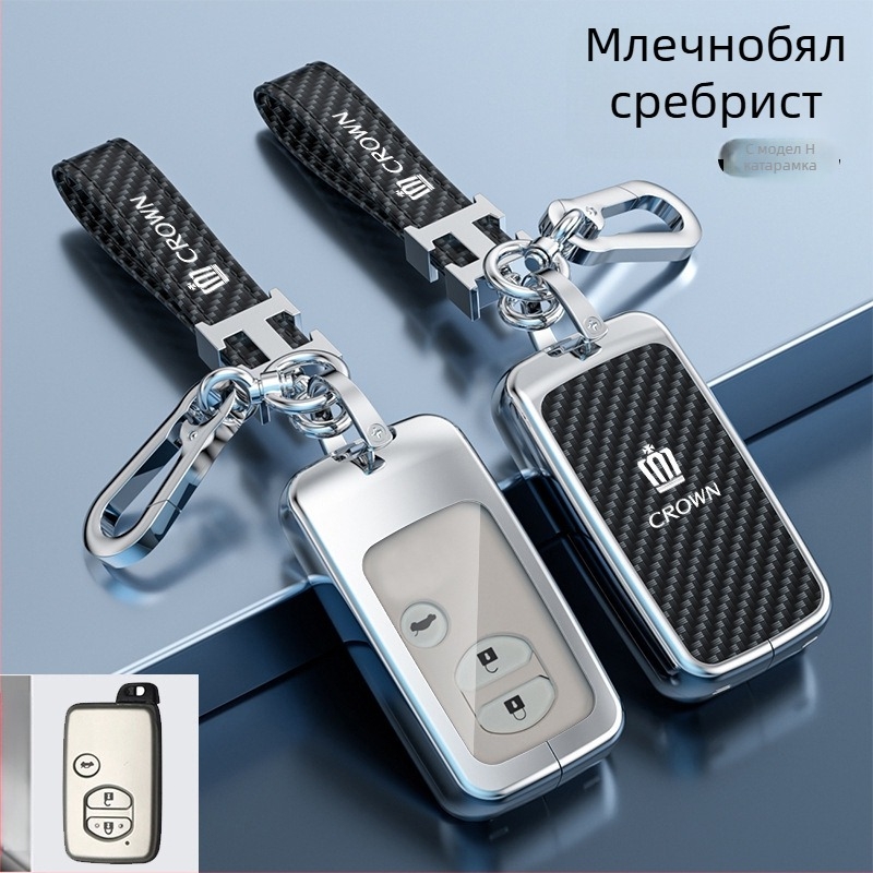 Калъф за ключодържател за Toyota Crown – цинкова сплав, Lingxuan, бизнес стил