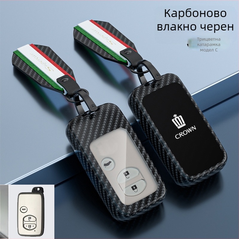 Калъф за ключодържател за Toyota Crown – цинкова сплав, Lingxuan, бизнес стил