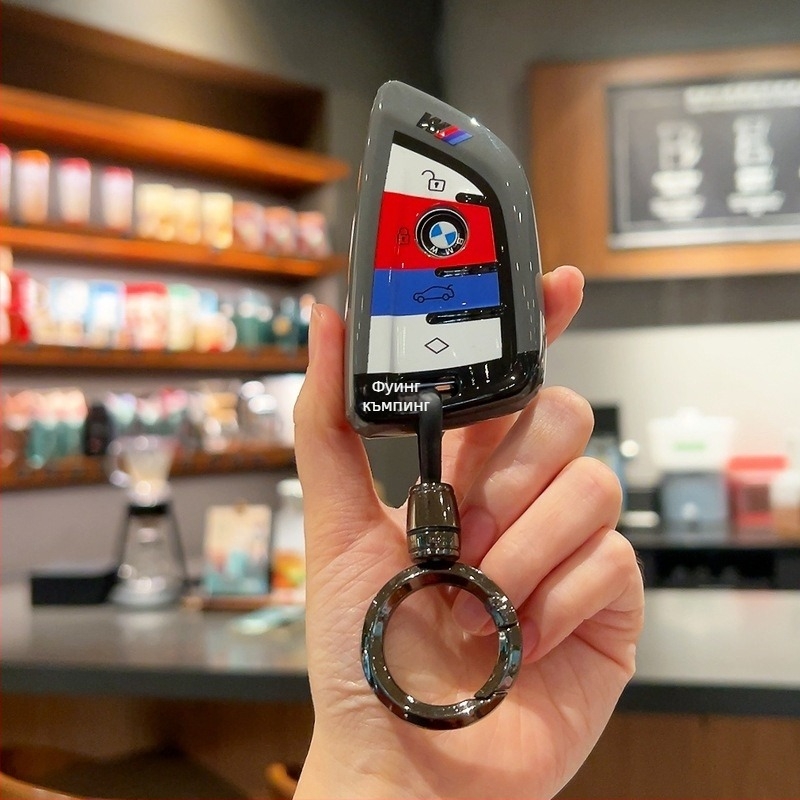 BMW калъф за ключ TPU, прост стил, съвместим с 1/2/3/5 серия и X1/X3/X5, i3