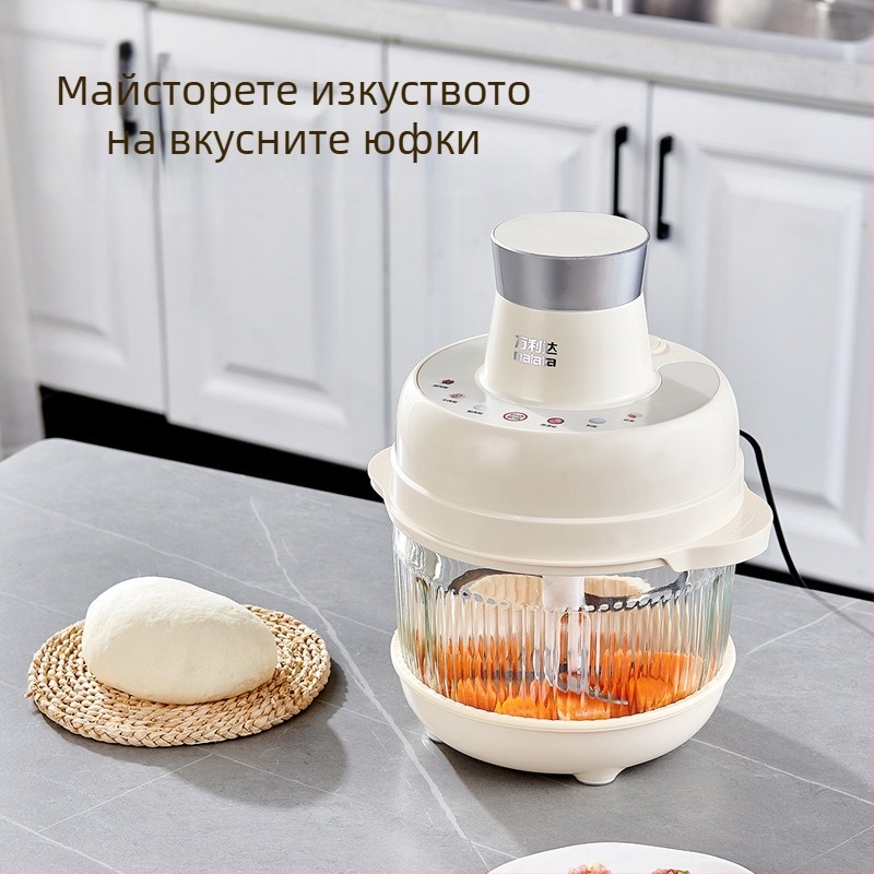 Електрическа мултифункционална месомелачка за кухня, капацитет 5–10 л, скорост 10000–19999 оборота в минута, напрежение ≤36 В, 4 ножа, напълно автоматична сензорно управление