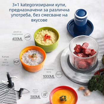 Месомелачка и многофункционална кухненска машина | капацитет 1–3 л | мотор под 10 000 об./мин | напрежение 110–240 V | корпус от неръждаема стомана