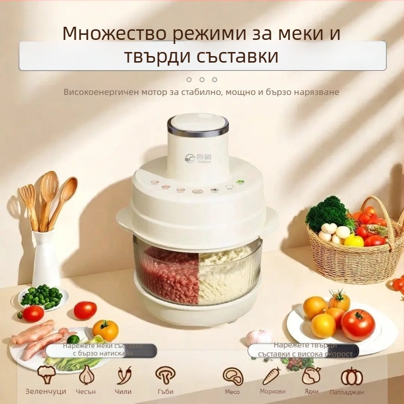 Миксер за тесто, 5 л капацитет, управление с докосване, 4 лопатки, скорост на мотора до 10 000 rpm, напрежение 111–240 V