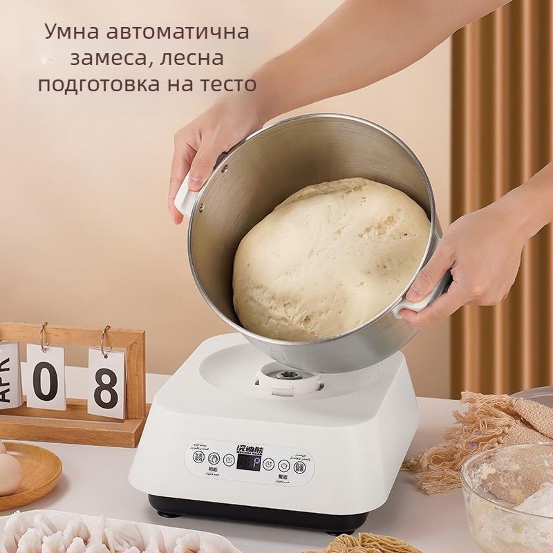 Домашна машина за месене на тесто с голям капацитет и автоматично ферментиране – интелигентна мултифункционална кухненска машина. Спецификации: 5–10 л, 111–240 V, 20000–29999 rpm, неръждаема стомана.