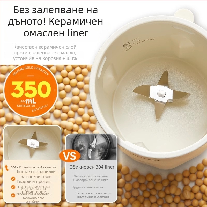 Чаша за директно приготвяне на соево мляко – мини портативен блендер за дома и офиса, напълно автоматична, 300–500W, 111–240V, капацитет под 1 л