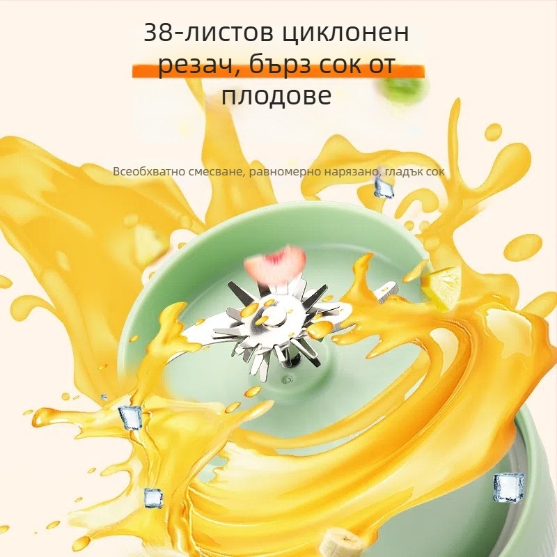 Портативна сокоизстисквачка - мултифункционална, 18000 об./мин, 5+ ножа, хранителен клас PC вътрешен съд, обем 1001-1500 ml