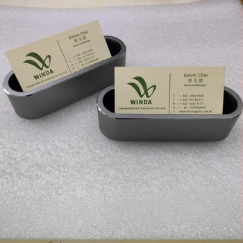 Картодържател за визитки от алуминиева сплав – модел 54601, едностранен слой, геометричен стил, печат на лого, персонализация