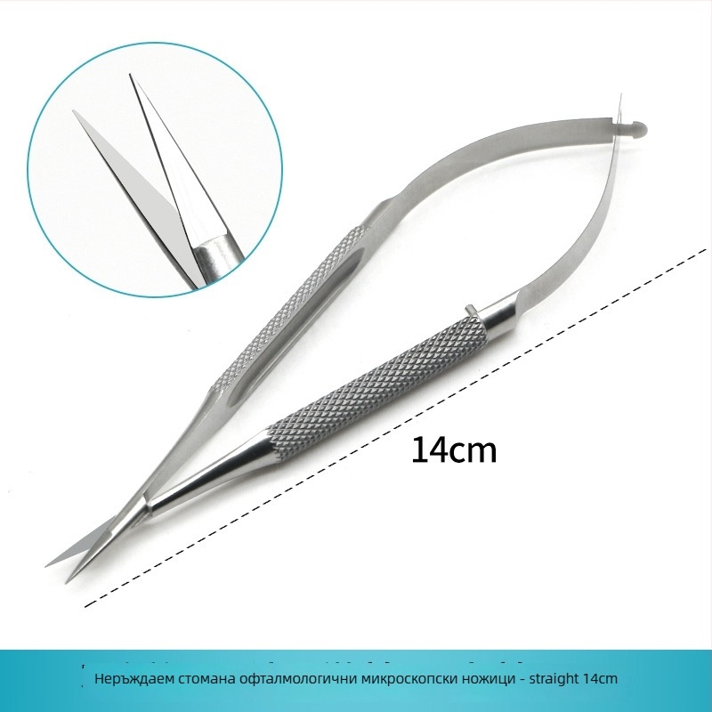 Очни микроинструменти: конюнктивални клещи, неръждаема стомана, марка Wenchang Medical, самозаключващи се и винтово заключващи се версии, титановата сплав