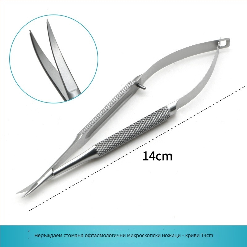 Очни микроинструменти: конюнктивални клещи, неръждаема стомана, марка Wenchang Medical, самозаключващи се и винтово заключващи се версии, титановата сплав
