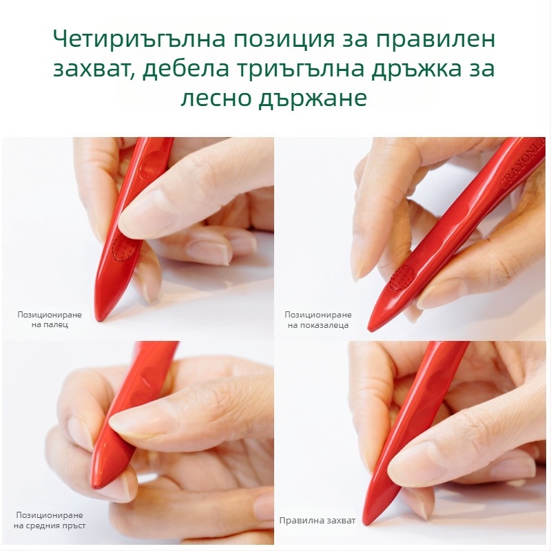 Детски триъгълни восъчни моливи за рисуване, 36 цвята, печат на лого и персонализация, подходящи като подарък за деца
