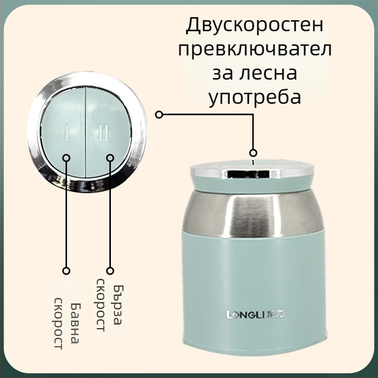 2L стъклена кухненска машина — многофункционален електрически кухненски робот за месо мелене, пюре за бебета и нарязване на зеленчуци