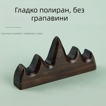 Дървен държач за четки за калиграфия и китайска живопис (Материал: твърдо дърво; Модел: Друг; Спецификации: Друг)