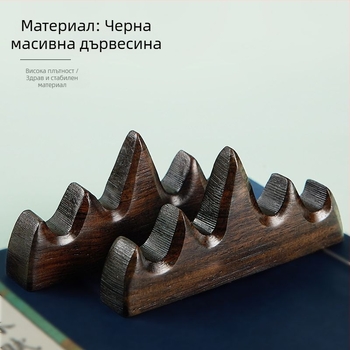 Дървен държач за четки за калиграфия и китайска живопис (Материал: твърдо дърво; Модел: Друг; Спецификации: Друг)