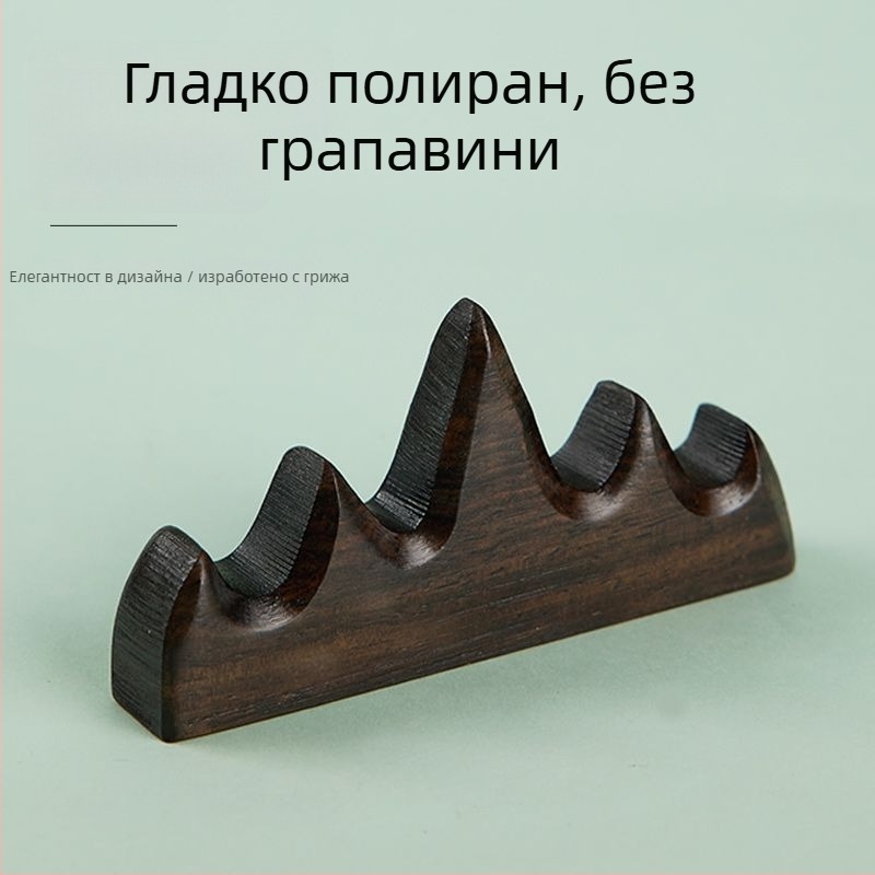 Дървен държач за четки за калиграфия и китайска живопис (Материал: твърдо дърво; Модел: Друг; Спецификации: Друг)