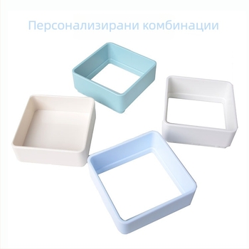 Държач за писалки, квадратен пластмасов, модел 3009, японски стил, офисно съхранение, без лого, без персонализация