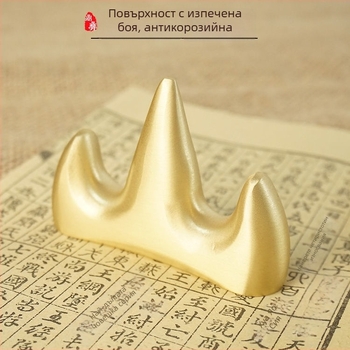 Латунен държач за писалки и четки, креативен многофункционален настолен декоративен аксесоар за калиграфия