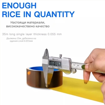 Goldfinger високо температурна полиимидна филмова лента за ремонт на мобилен телефон — здрава изолация, максимум 350–400°C, PI филм