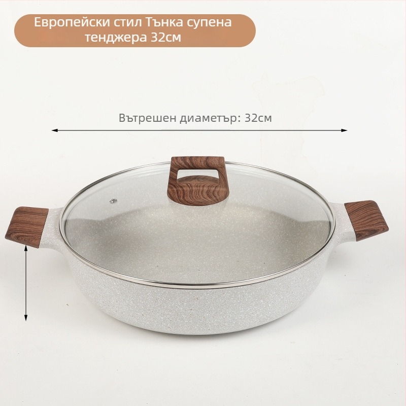 Sword двуетажна алуминиева пароварка с стъклен капак, модел 804, дълбочина 7 см, незалепващо покритие