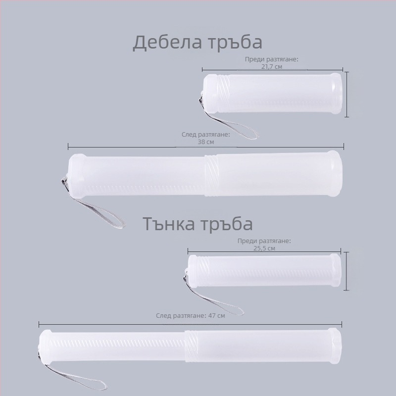Прозрачен пластмасов държач за моливи и четки, преносим и лек, спирална тръба за съхранение на арт материали