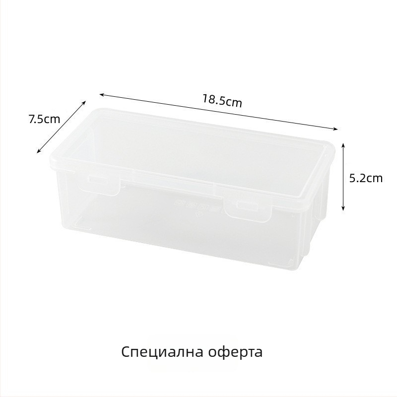 Кутия за моливи – прозрачна, с капак, голям капацитет, PP материал, мултифункционална канцеларска кутия