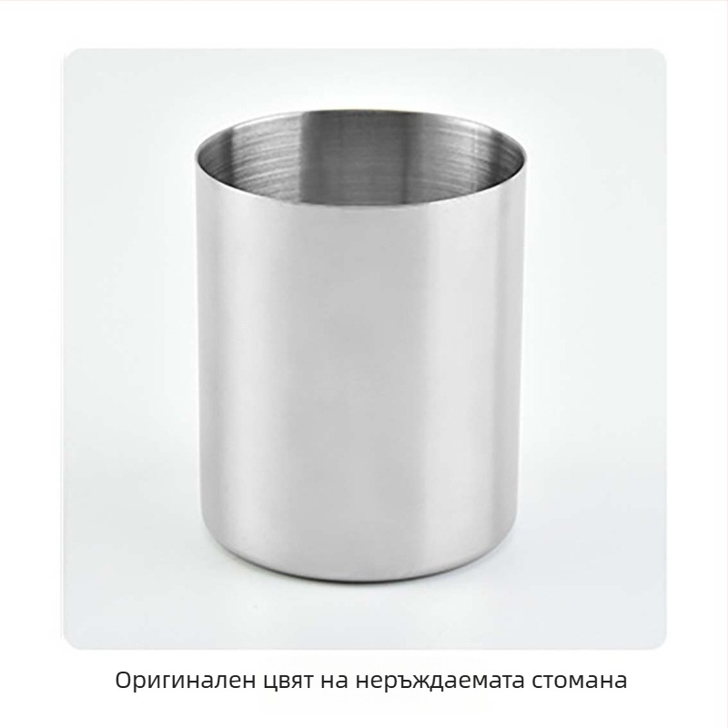 Метален държач за химикалки, кръгла форма, минималистичен офисен органайзер, възможност за персонализирано лого, готов за подарък