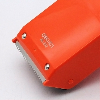 Дели 802 Апарат за запечатване на кутии - пластмасов инструмент за широко тиксо и запечатване на хартиени и платнени пратки (Марка: Deli; Модел: 802; Материал: пластмаса; Нетно тегло: 103 g; Приложение: универсално)