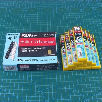 Лезвие за канцелярски нож, модел 1404, сплавна стомана, нетно тегло 80 г, дебелина на острието 0,5 мм