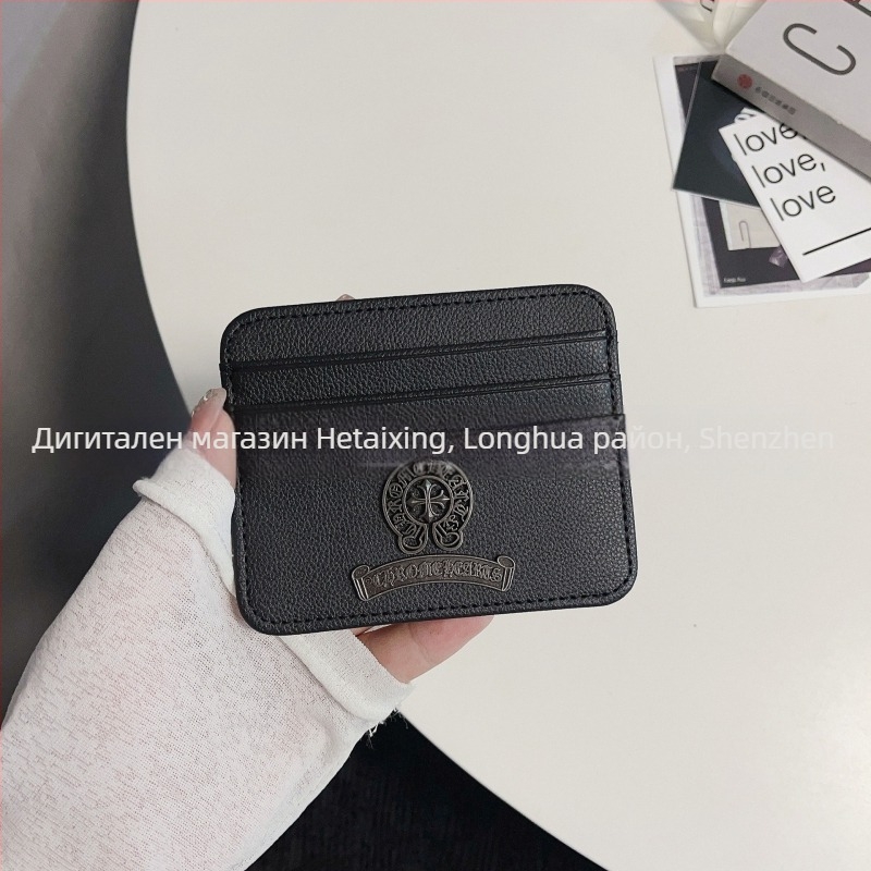 Унисекс картодържател от PU кожа, подходящ за шофьорска книжка и лични карти, мултислотов организатор на карти