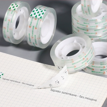 Прозрачна канцеларска лента Create ease CY1291 за офис, дебелина обичайна