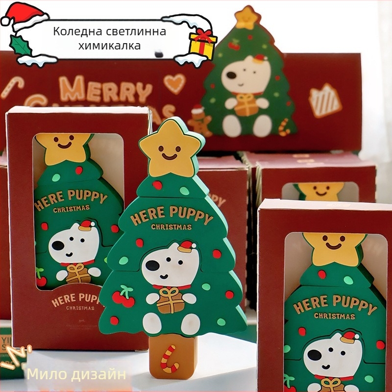 FAITH трицветна флуоресцентна писалка PVC, модел 250618001 – персонализируема, подходяща като подарък за ученици и планери