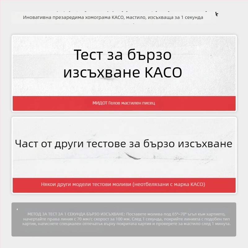 Kaco гелна писалка със щракване, серия Diantu, пластмасов корпус
