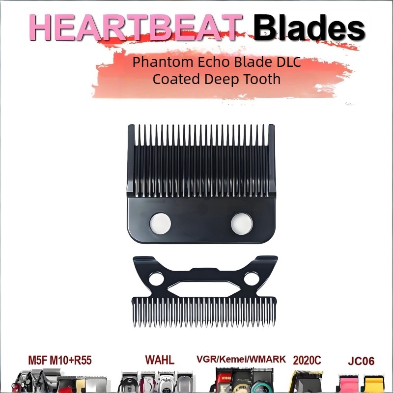 Phantom Echo DK клипър серия: глава за нож за подстригване, универсална, безчетков мотор, неръждаема стомана нож, подвижна и мияема, водоустойчива