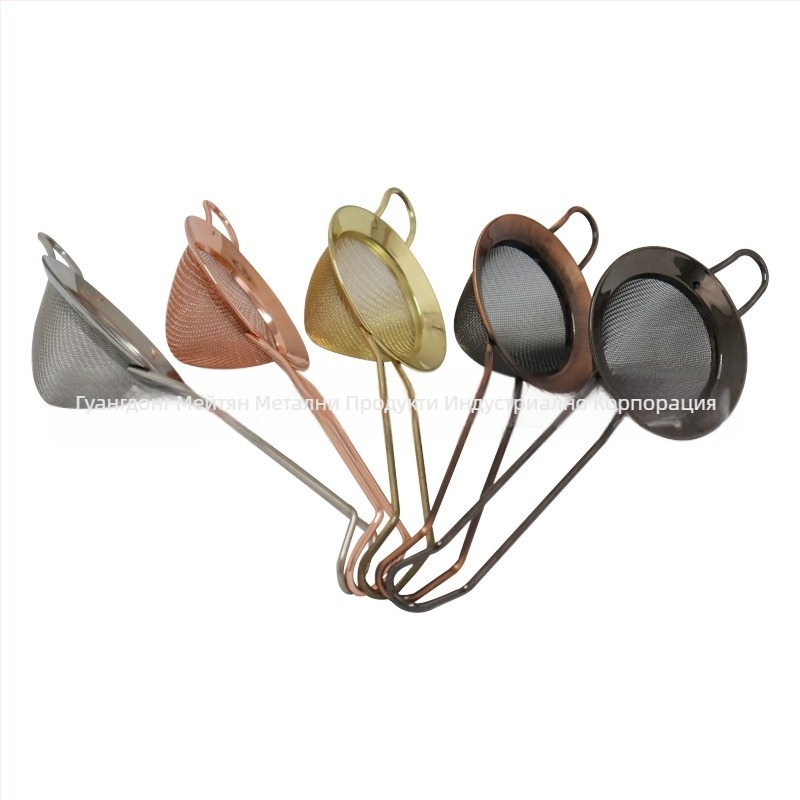 NUOBAICHEN лъжичка-филтър от неръждаема стомана за горещи ястия и бар – възможност за печат на лого, серия инструменти за смесване на вино