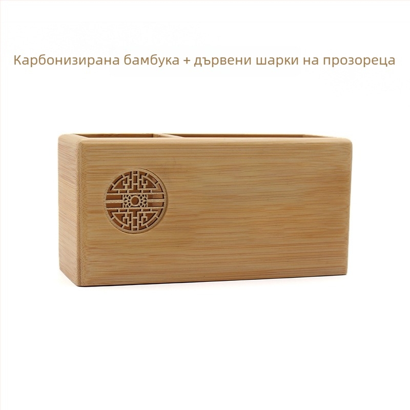 Дървена квадратна поставка за писалка с гравиране и печат на логото, подходяща за дипломиране и бизнес подарък.