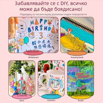 Детски плаващ маркер за бяла дъска DW228 от Sipa zhongbai, пластмасова обвивка, ширина на линията 1–2 мм, подходящ за деца над 3 г