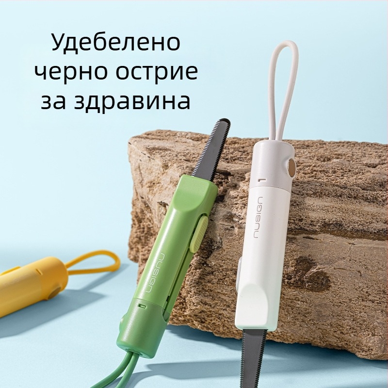 Назъбен нож за кутии NS066, метал+ABS, дължина 135 мм, лезво 135×20 мм