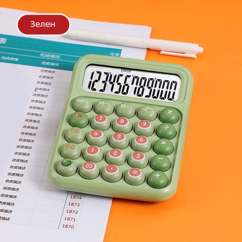 RZ.8017 12-цифрен калкулатор с корпус HIPS, батерийно захранване и гласова функция