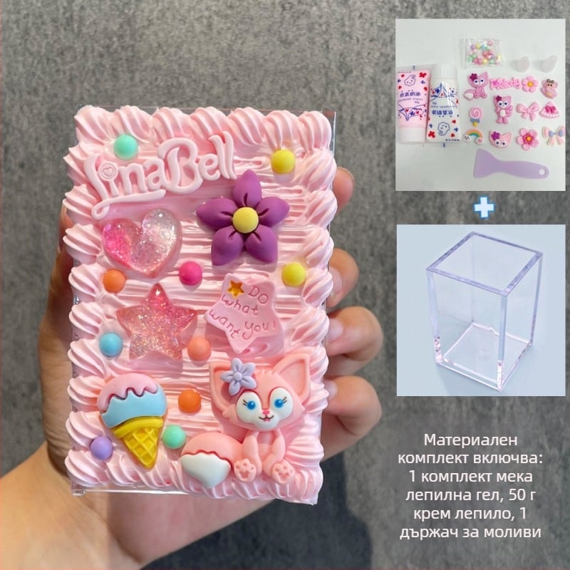 DIY пластмасов държач за писалки, квадратна форма, настолно съхранение, подходящ за подарък