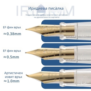 Yongsheng 3001 прозрачно демонстрационно фонтен перо с устройство за всмукване на мастило, GuiFei nib, за ученическа калиграфия, сменяем мастилен сак