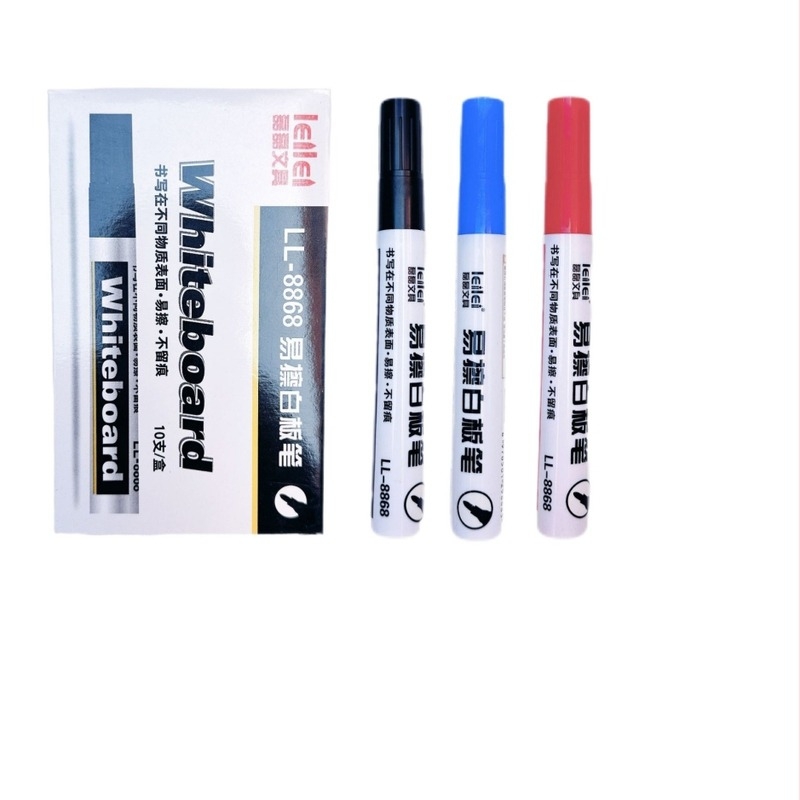Маркер за бяла дъска Leilei Stationery, модел 0415-9, Chunle CL-588, пластмасов корпус, ширина на линията 3 мм, опаковка в кутия