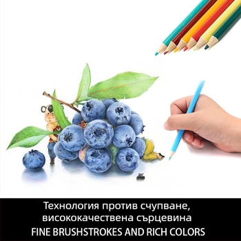 Brutfuner 180 цветни маслени моливи за рисуване и графити, водоразтворими