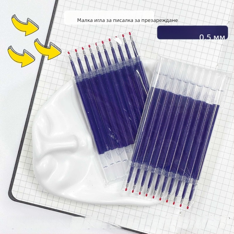 Heshuo рефил за прес писалка, пластмасово тяло, 0,5 мм линия, модел Refill, опаковка торба