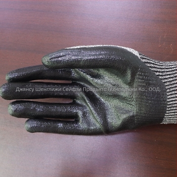 Нитрилни ръкавици против порязвания, модел 3, за работа на обекта, дължина 23–24 cm