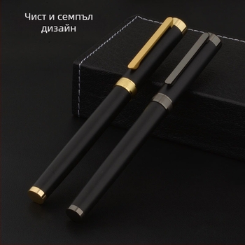 Eternal Life 9390 калиграфска писалка с извит връх за бизнес и учебна практика, ръчно полиран златен връх