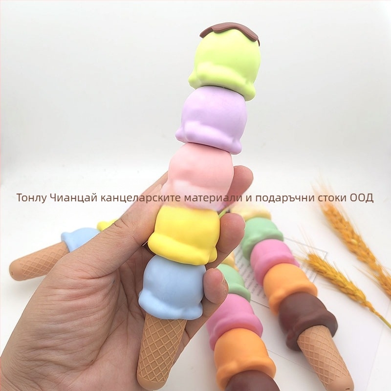 Маркер за сладолед Thousand Colors QC-ice cream, пластмасов корпус, опаковка: 30 бр./торба, 300 бр./кутия