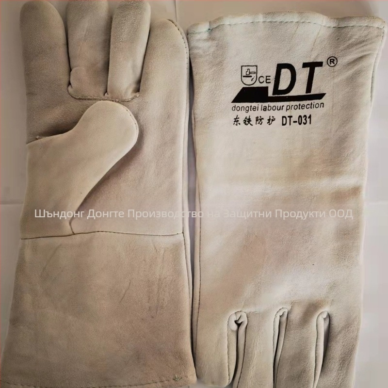 Ръкавици за заваряване от овча кожа, двойнослойни — марка East Rail; материал: овча кожа; обхват: електрозаваряване, метална и механична обработка; функция: ръкавици за заваряване