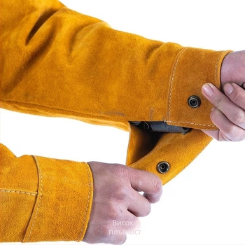 Заваръчен ръкав от телешка кожа – защита на ръката, топлоизолация и износоустойчивост