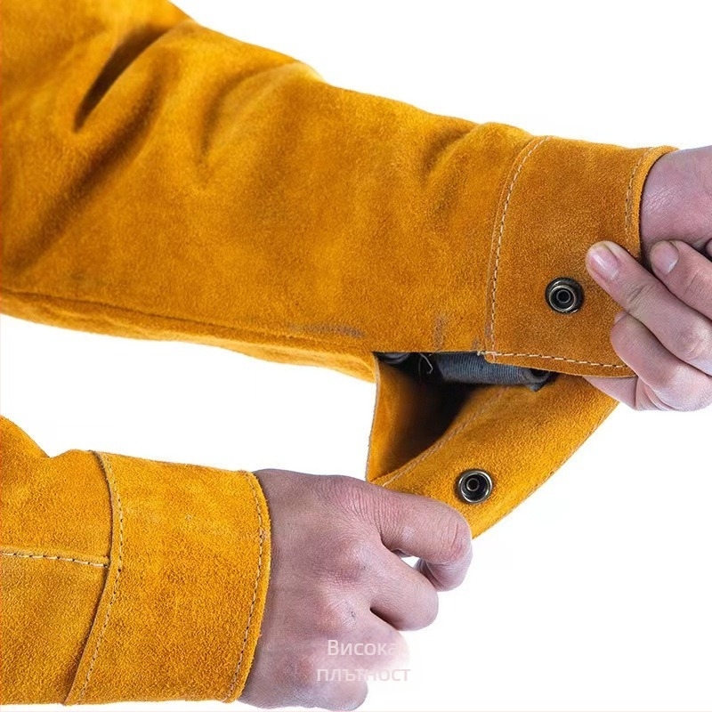 Заваръчен ръкав от телешка кожа – защита на ръката, топлоизолация и износоустойчивост