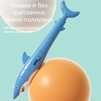 Писалка с водно пръскане в формата на акула, натисни за пръскане, реалистична канцелария