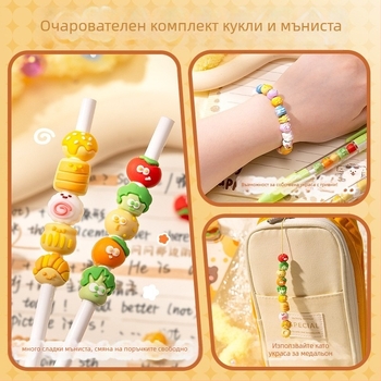 Kaba bear String Pen - пластмасова гел писалка, неизтриваема, връх: други материали.